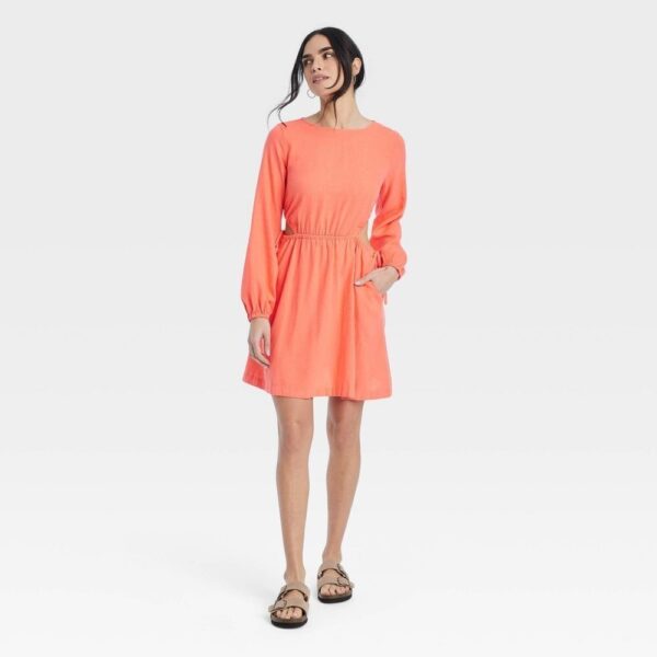 Women's Balloon Long Sleeve Mini A-Line Skirt - Universal Line